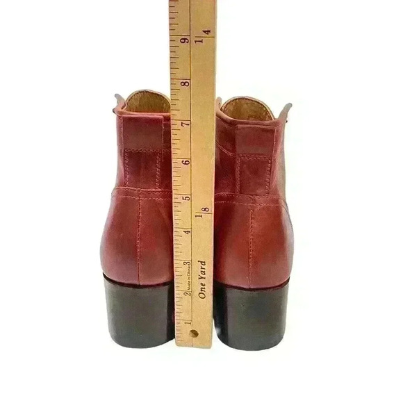 Adelante/Elena Women’s Burgundy/ Pomegranate Leather Lace Up Booties SZ 8B NWOB - Picture 5 of 15